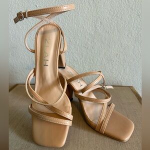 Zlah high heel sandals with ankle strap size 6